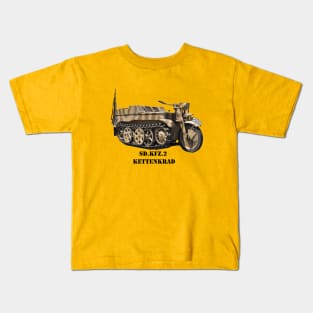 Sd.Kfz. Kettenkrad half-track motorcycle Kids T-Shirt